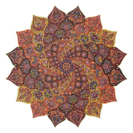 رومیزی ترمه گرد