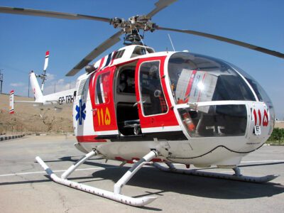 Guía Definitiva del Tratamiento Médico en Irán: Lujo, Experiencia y Asequibilidad con Voda24 4 A MBB BO 105C of Tehran Emergency Organization