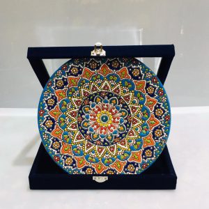 بشقاب مینا با جعبه جیر