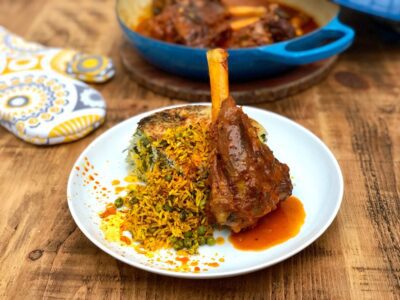 baghali polo ba mahiche