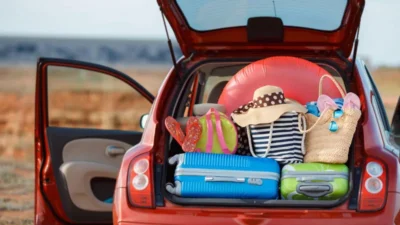 Necessary items for traveling by private car